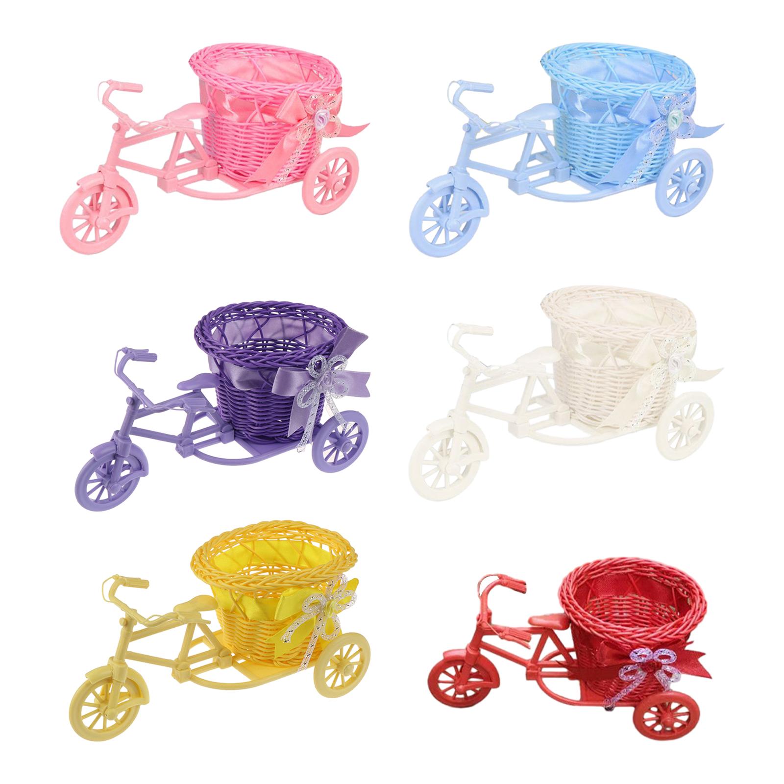 Wedding Hampers - Bicycle Artificial Flower Basket Vase Mini
