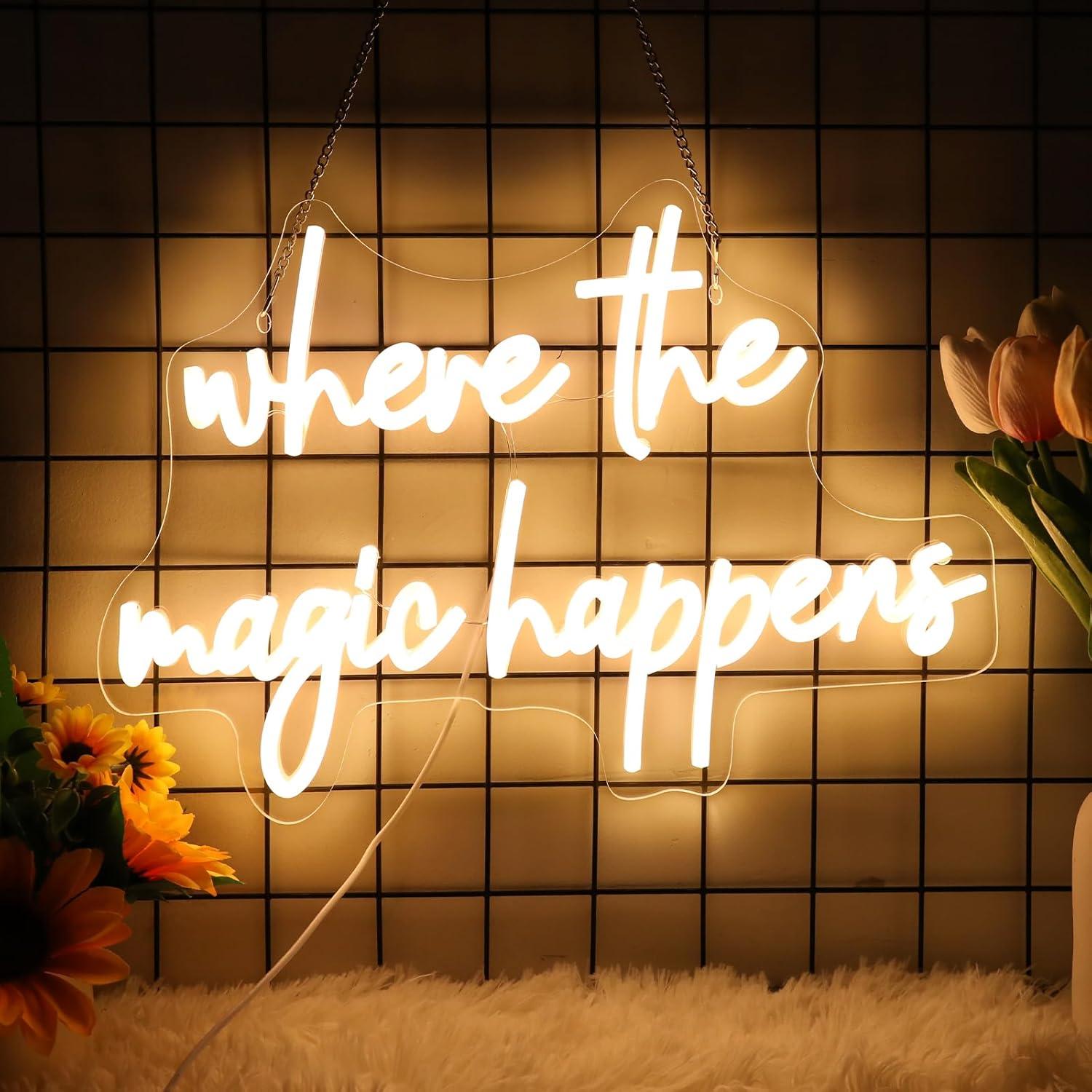 Wedding Led - Where The Magic Happens Neon Sign