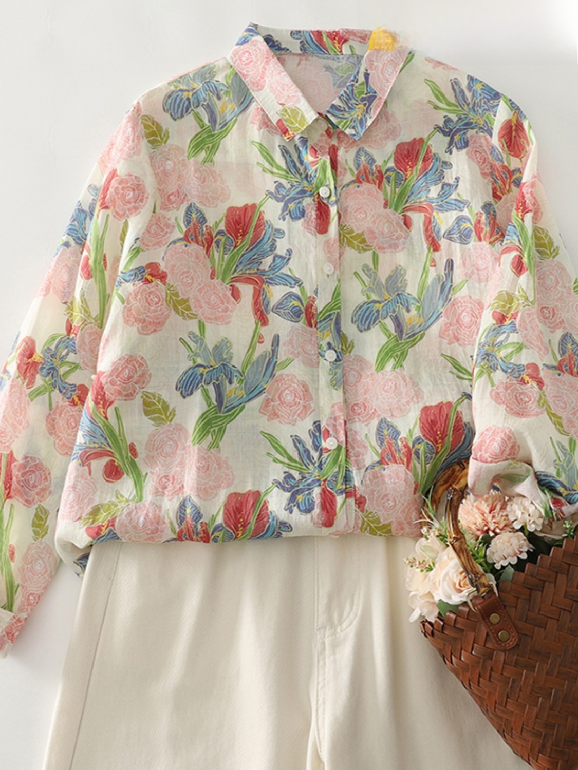 Good Floral & Wedding Decor Supply - Classic Versatile Floral Print irt Women's