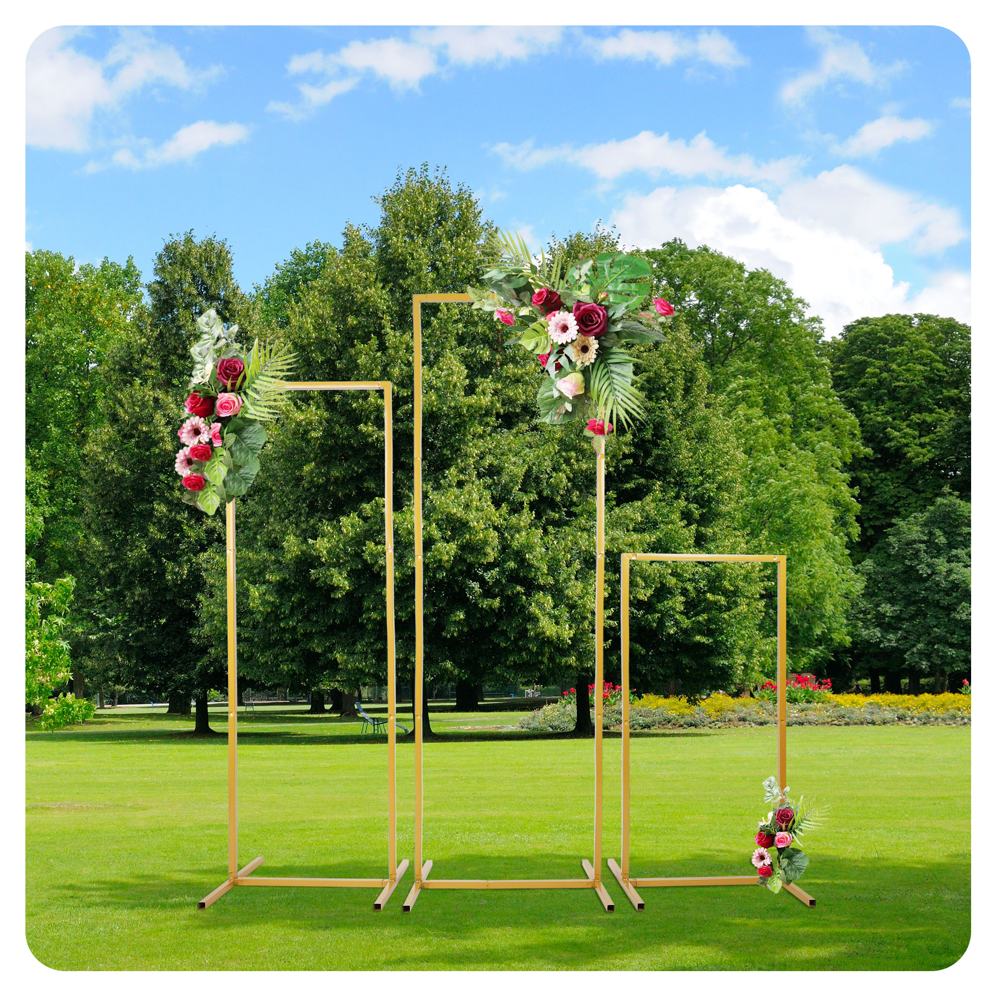 Confetti Balloon Set - Wedding Arch Metal Iron Backdrop Stand