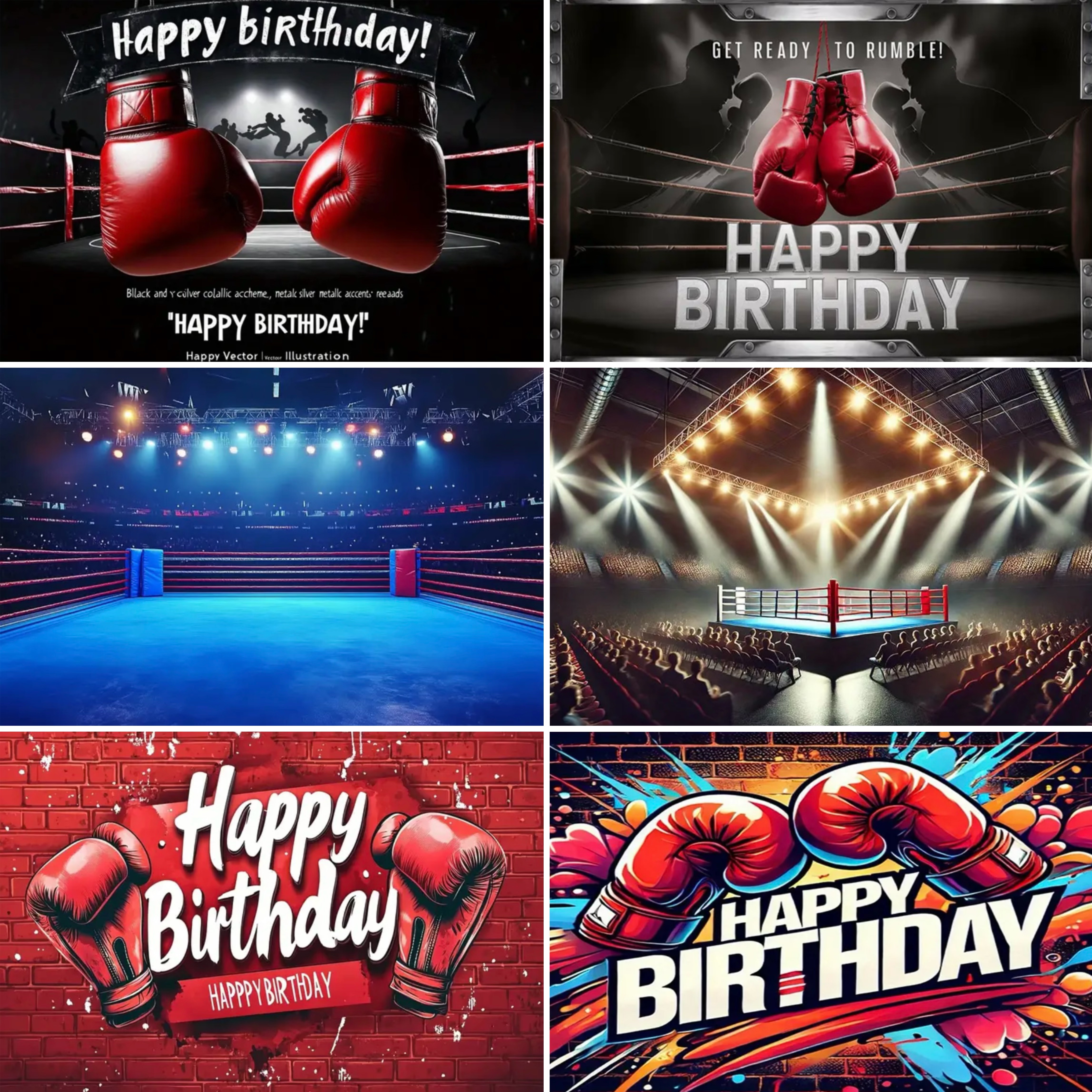Supply Wedding Venue - Boxing Theme Birthday Party Decoration Background