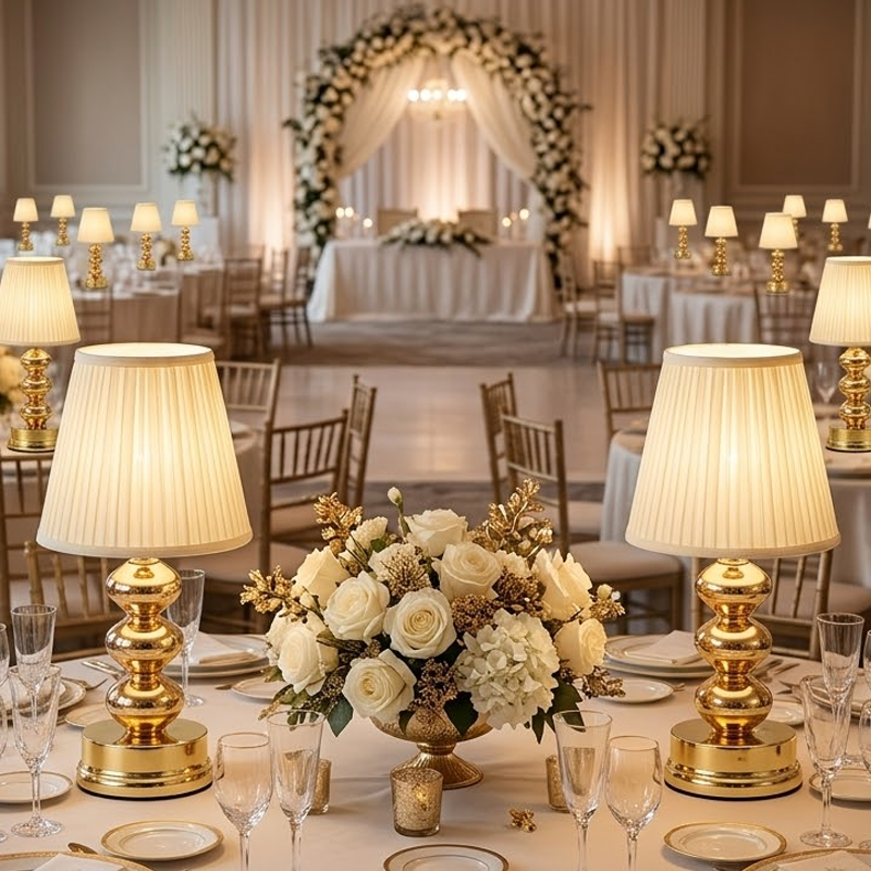 Wedding Led - Wedding Gold Ambient Rechargeable Bedside Lighting