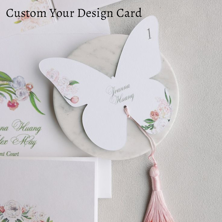Custom Elegant Butterfly Menu  - مراجعة Wedding Supply Business وسعره