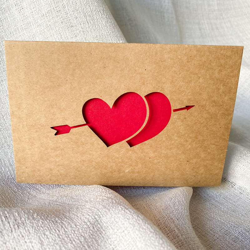 Love Gift Cards Red Kraft Pape - مراجعة Wedding Supply Business وسعره