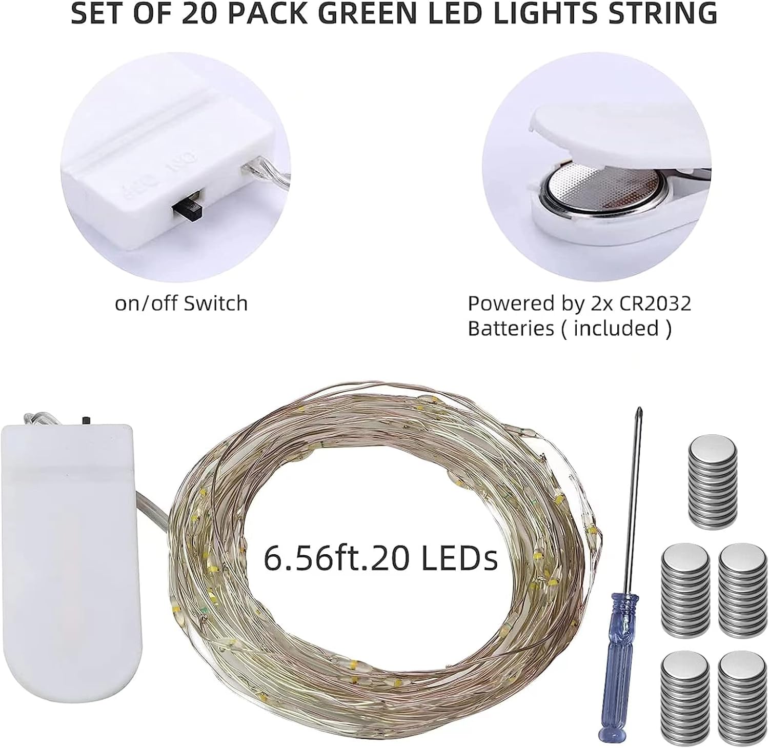 20 Pack Fairy Lights Battery O - مراجعة Wedding Led وسعره