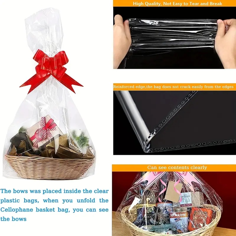 20/50 piece large clear cellop - مراجعة Wedding Hampers وسعره