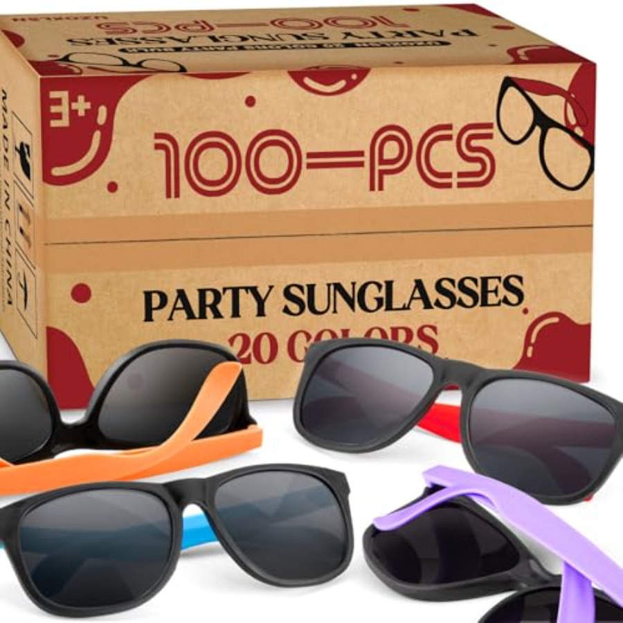 100 Pack Neon Color Sunglasses - مراجعة Wedding Supply Bulk وسعره