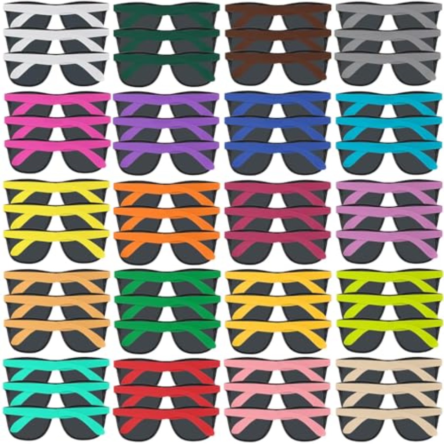 100 Pack Neon Color Sunglasses - مراجعة Wedding Supply Bulk وسعره