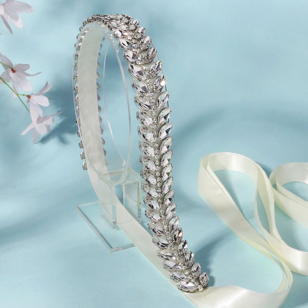 Elegant Crystal Pearls Wedding - مراجعة Bridal Sash Ribbon وسعره