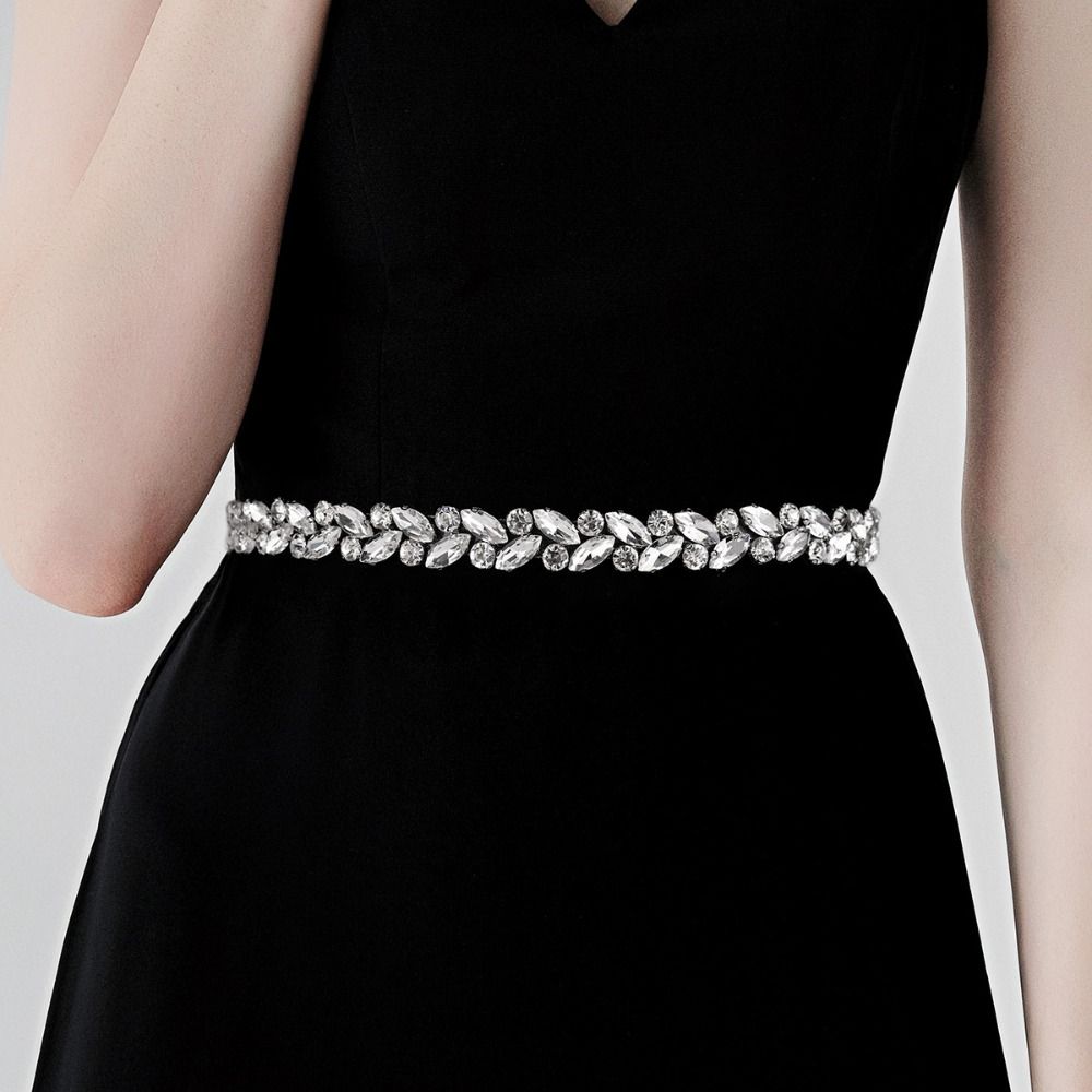 Elegant Crystal Pearls Wedding - مراجعة Bridal Sash Ribbon وسعره