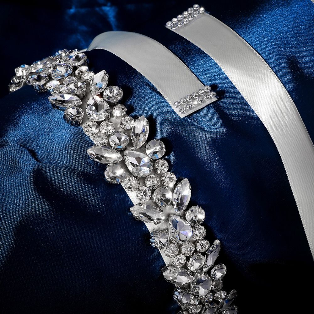 Elegant Crystal Pearls Wedding - مراجعة Bridal Sash Ribbon وسعره