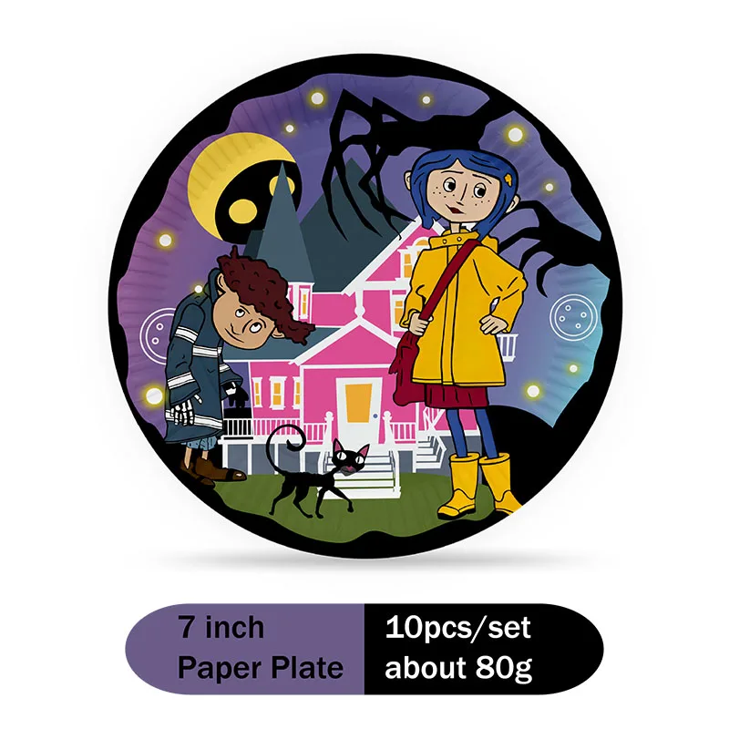 Coraline Cartoon Movie Theme S - مراجعة Confetti Balloon Set وسعره