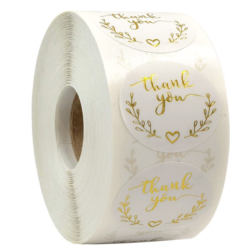 100-500pcs Gold Thank You Stic - مراجعة Wedding Supply Business وسعره