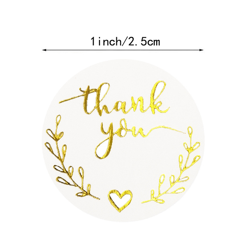 100-500pcs Gold Thank You Stic - مراجعة Wedding Supply Business وسعره