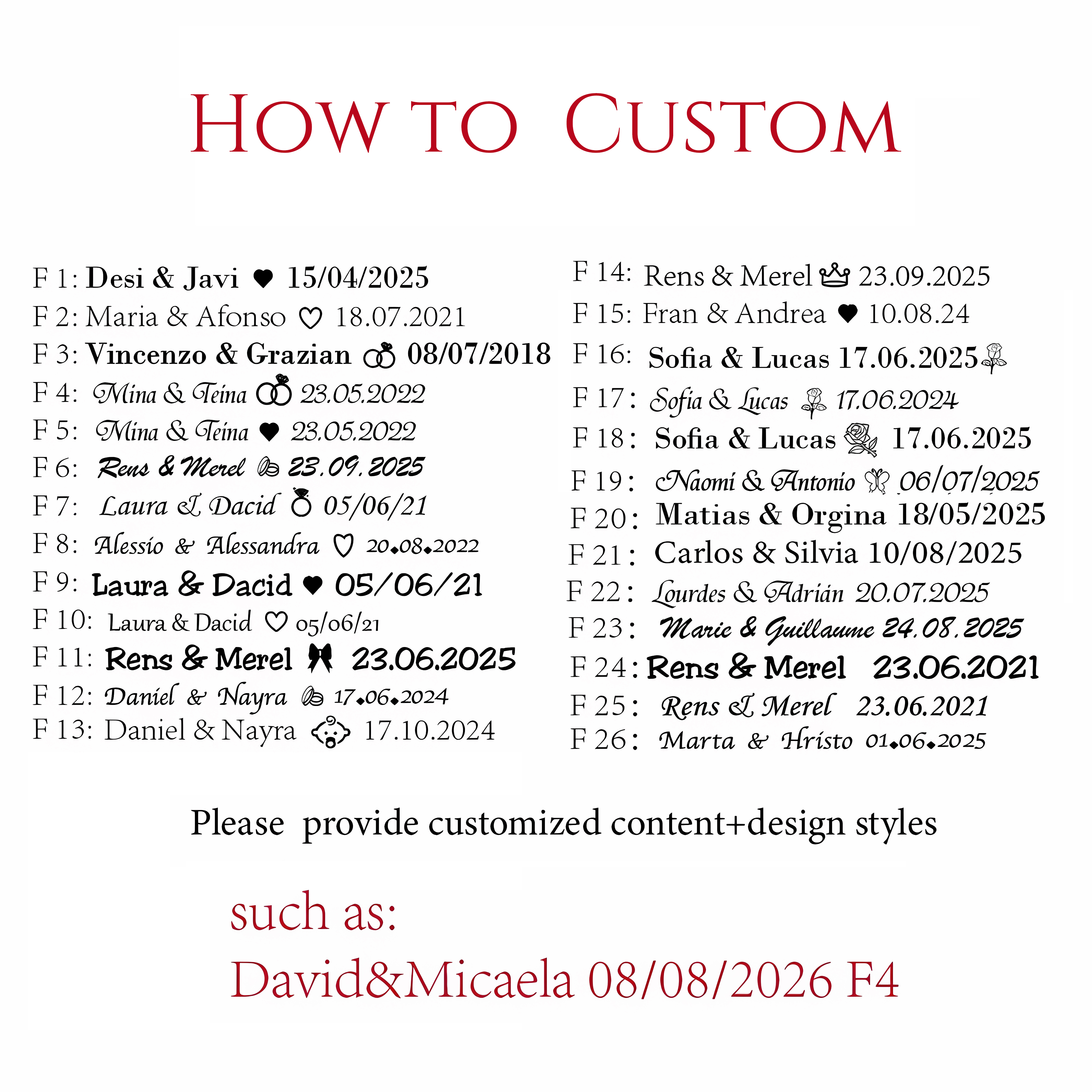 10-90pcs Personalized Engraved - مراجعة Wedding Supply Bulk وسعره