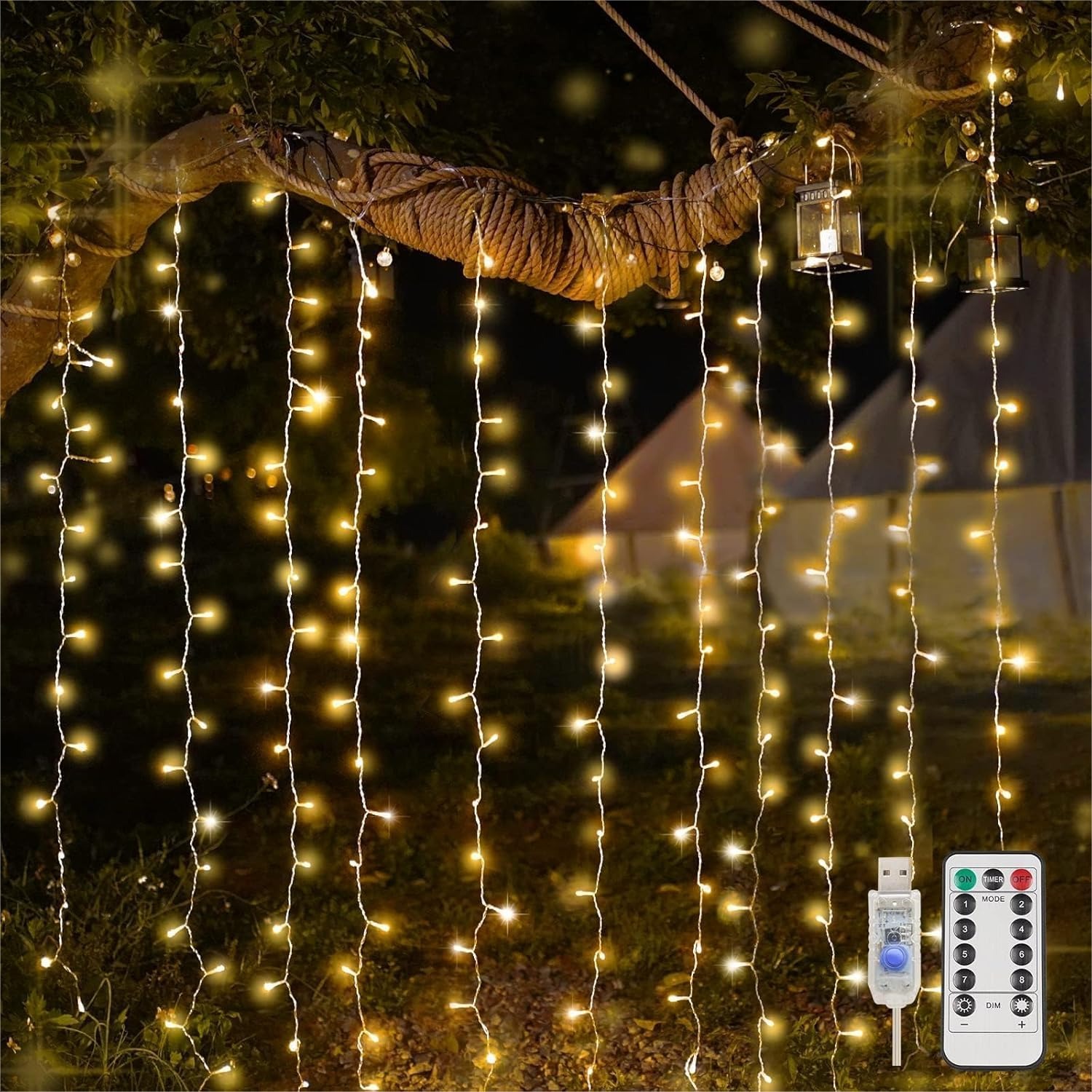 Curtain Lights For Bedroom 200 - مراجعة Wedding Led وسعره