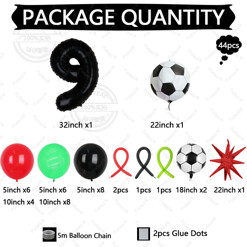 44Pcs Football Boy 1-9th Birth - مراجعة Supply Wedding Venue وسعره