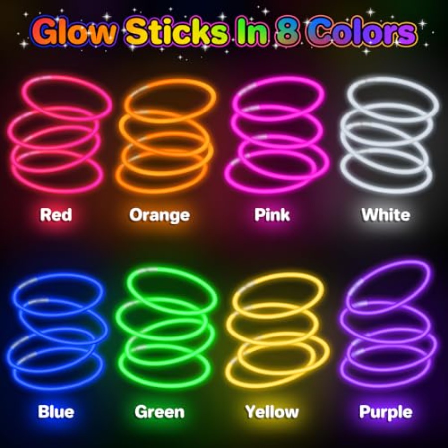 400Pcs Glow Sticks Bulk Party  - مراجعة Wedding Supply Bulk وسعره