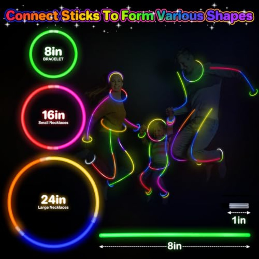 400Pcs Glow Sticks Bulk Party  - مراجعة Wedding Supply Bulk وسعره