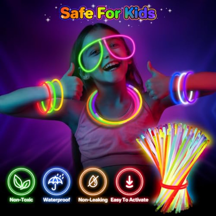 400Pcs Glow Sticks Bulk Party  - مراجعة Wedding Supply Bulk وسعره