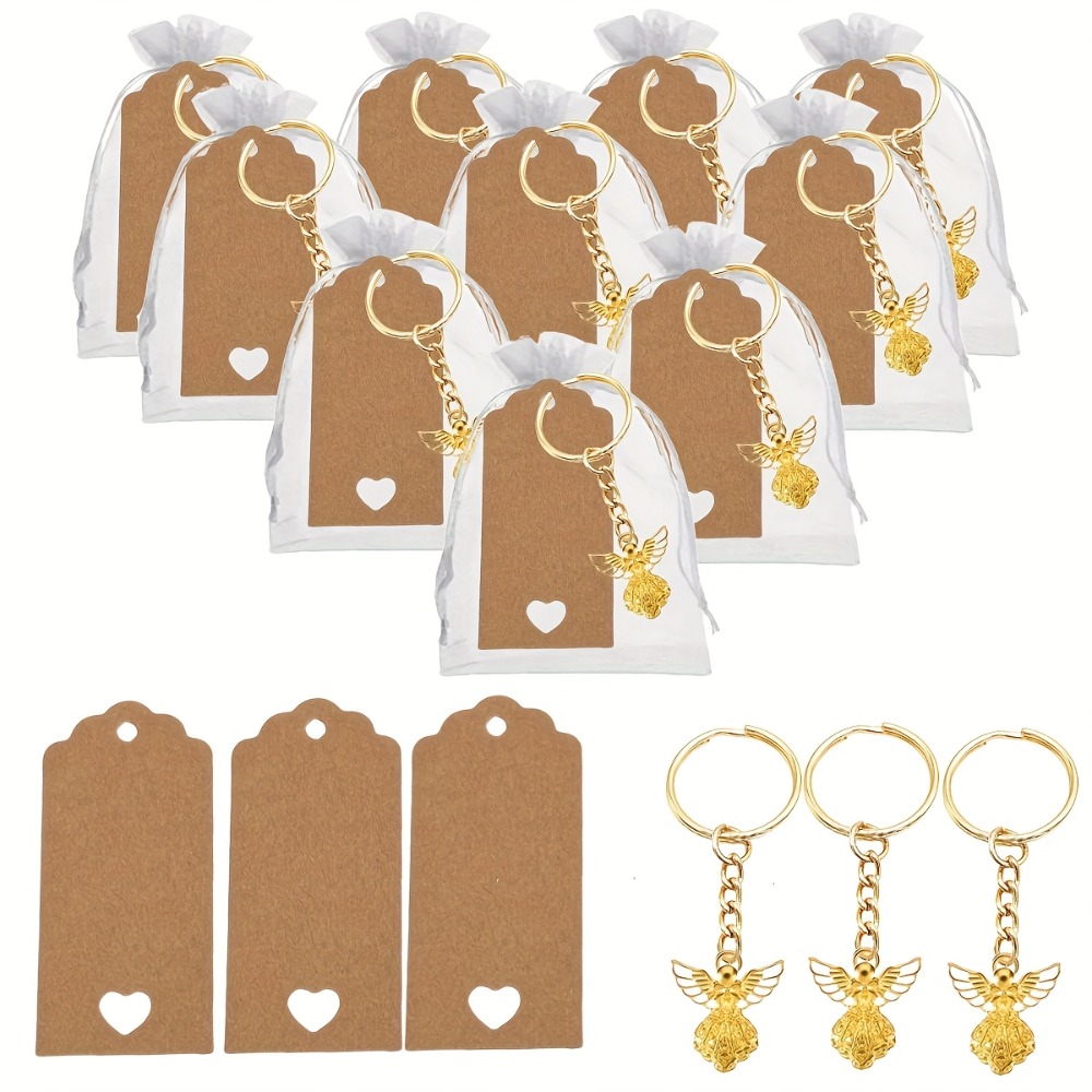 12/24/36/48sets Angel Keychain - مراجعة Wedding Supply Bulk وسعره