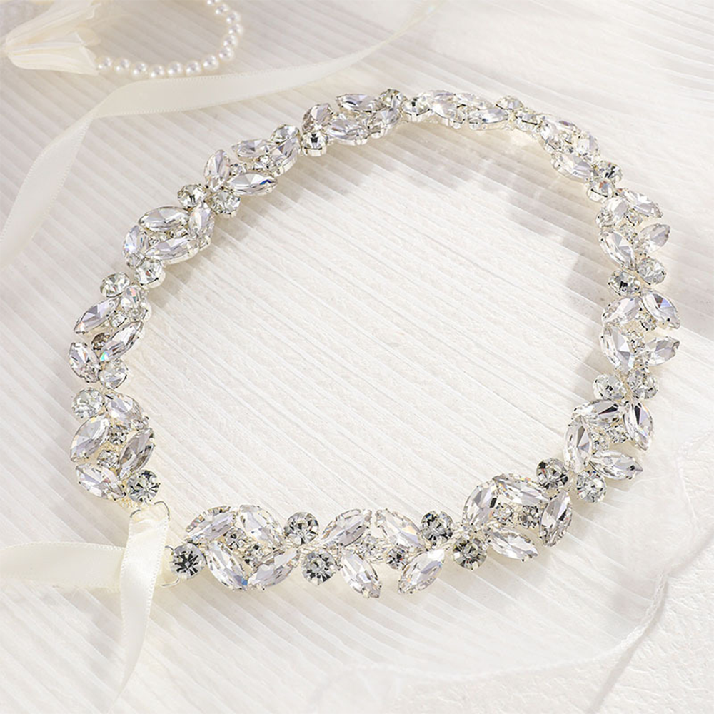 Ultra-shiny Alloy Diamond-stud - مراجعة Bridal Sash Ribbon وسعره