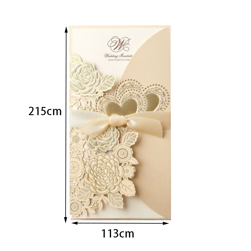 5/10Pcs Laser Cut Wedding Invi - مراجعة Wedding Supply Business وسعره