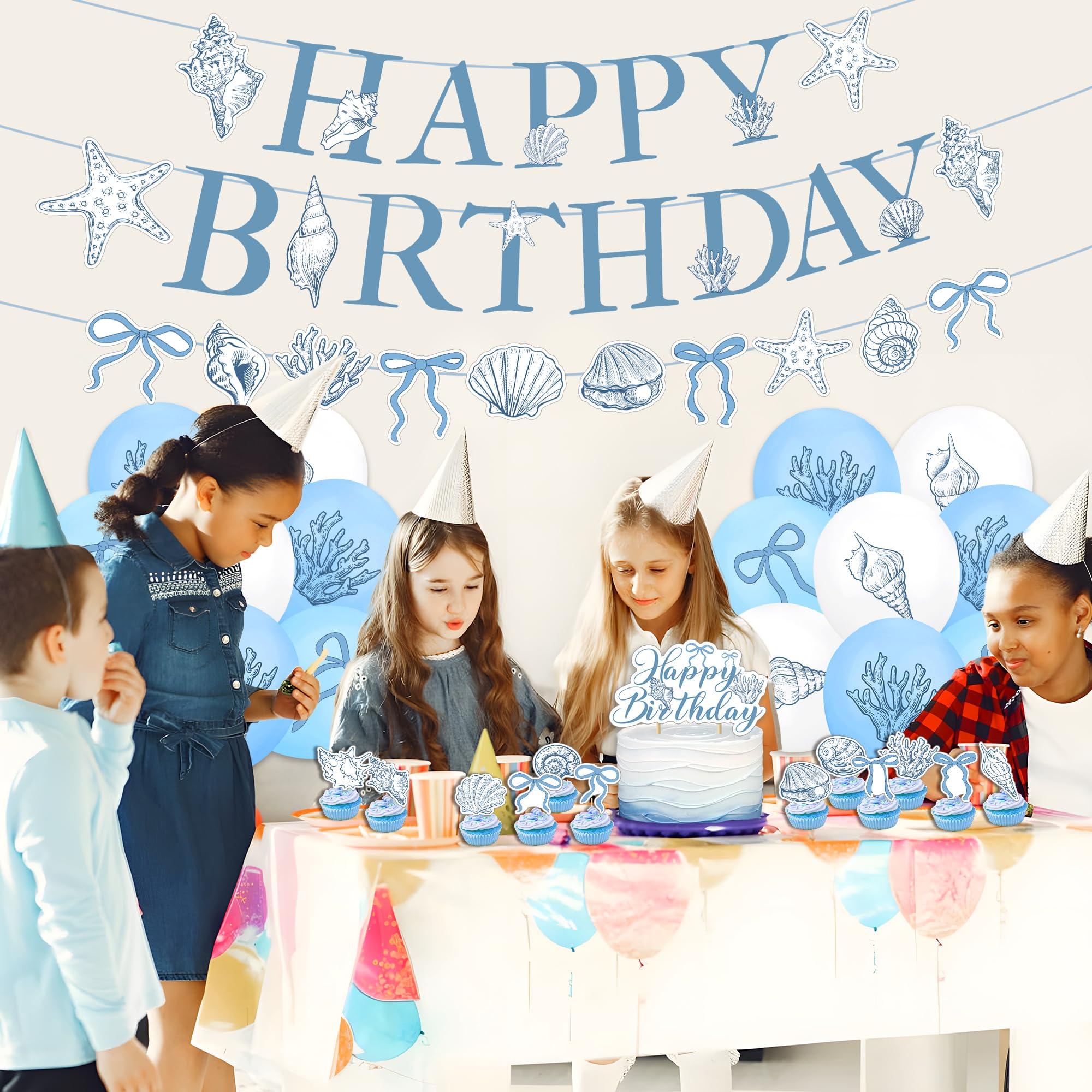 Elegant Ocean Mermaid Birthday - مراجعة Confetti Balloon Set وسعره