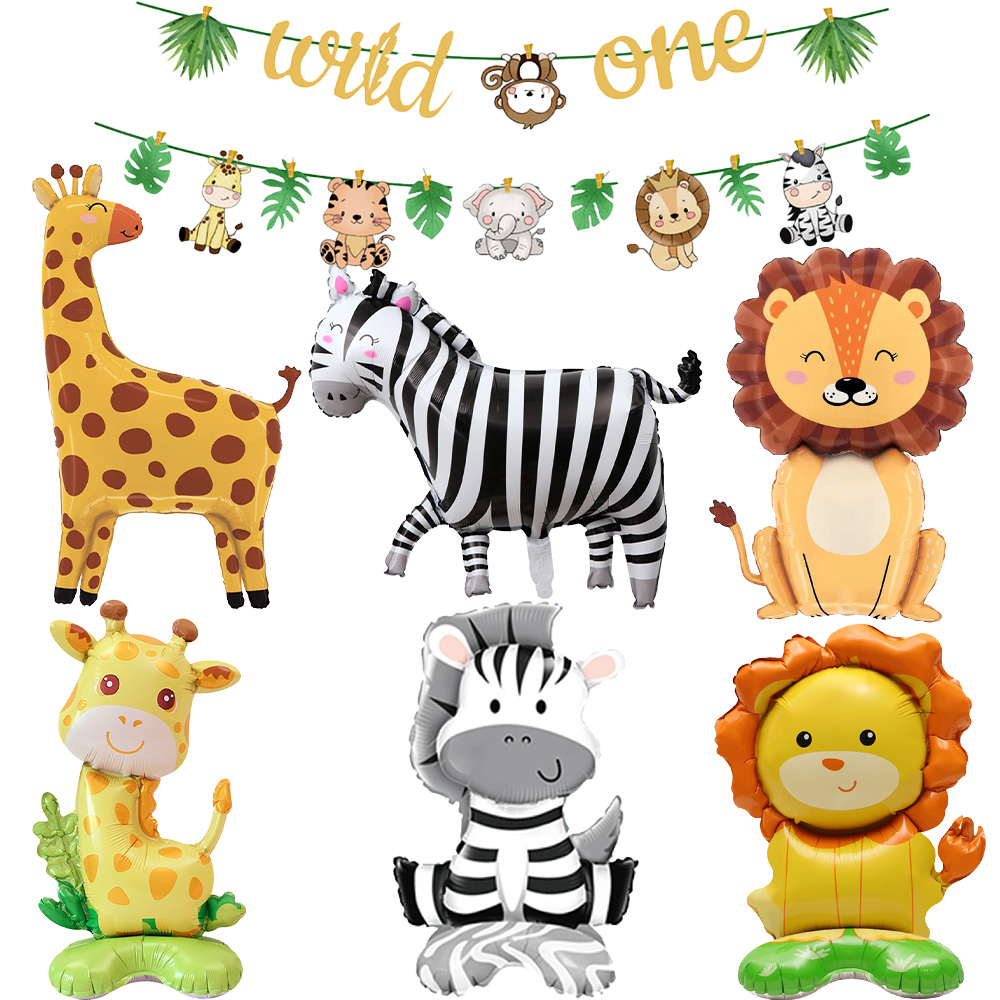 Jungle Animals Party Banner De - مراجعة Confetti Balloon Set وسعره