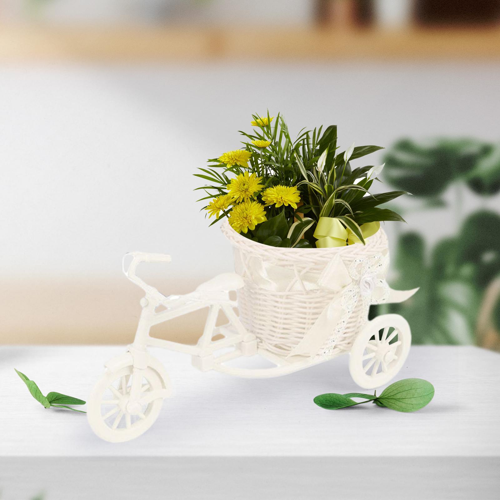 Bicycle Artificial Flower Bask - مراجعة Wedding Hampers وسعره