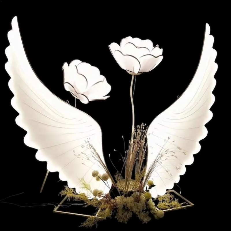 Glowing Angel Wings Light Prop - مراجعة Wedding Led وسعره