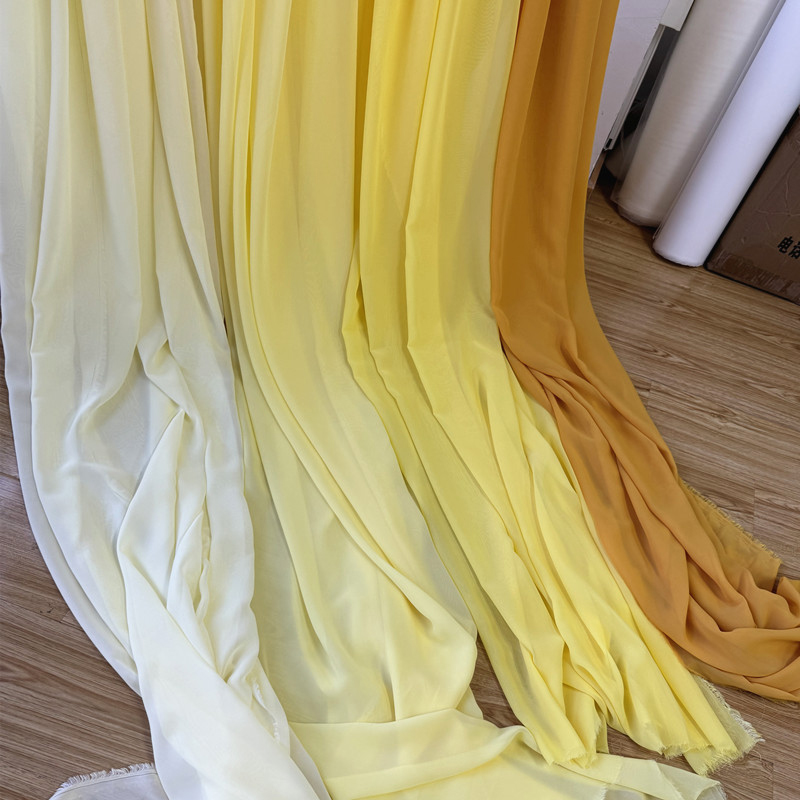 White Yellow Chiffon Fabric Br - مراجعة Wedding Backdrop Curtain وسعره