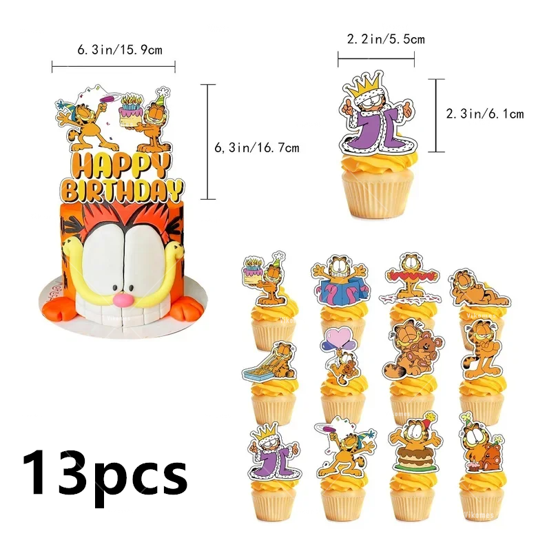 Cute Cartoon G-arfielded Birth - مراجعة Confetti Balloon Set وسعره