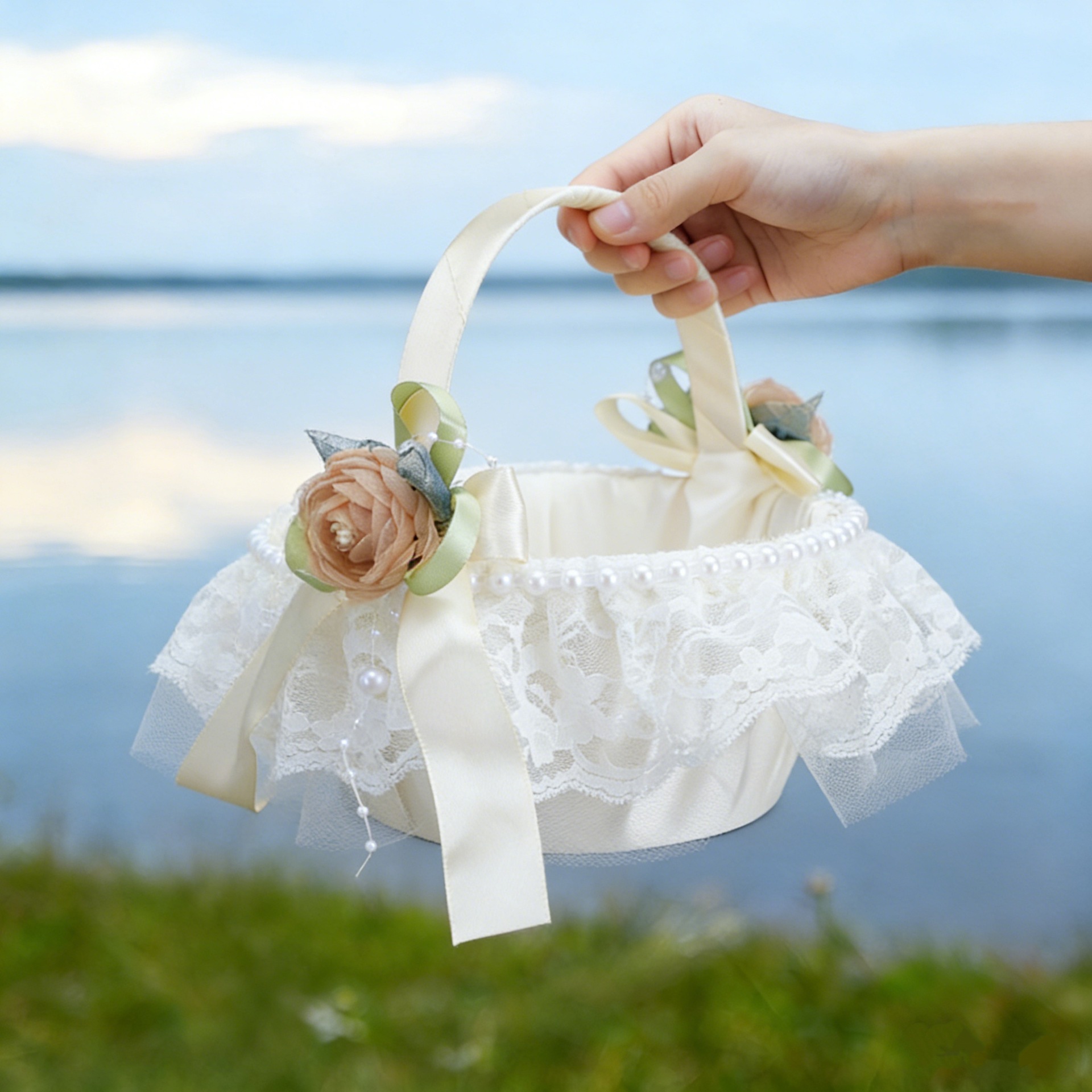 Wedding Flower Basket Bridesma - مراجعة Wedding Hampers وسعره