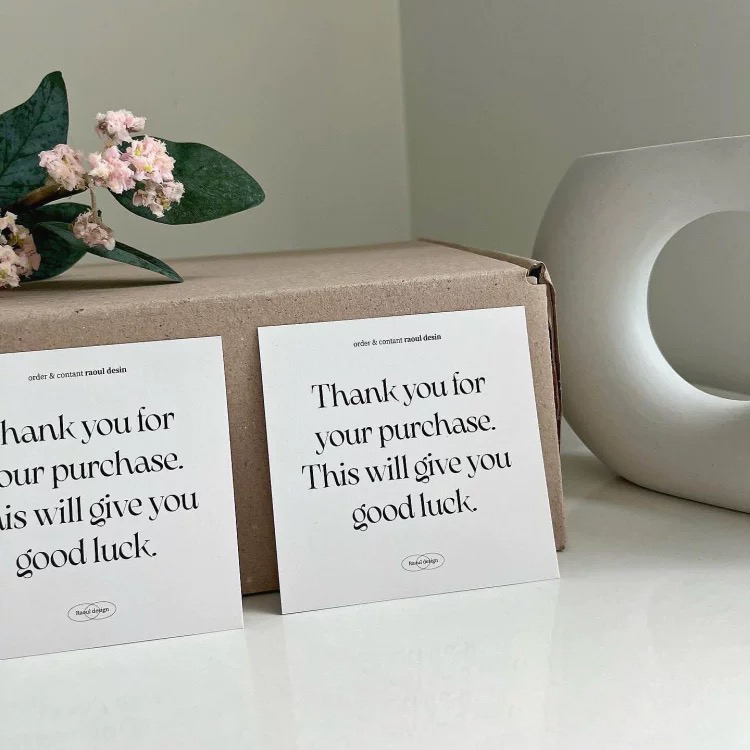 Custom Thank You Card For Smal - مراجعة Wedding Supply Business وسعره