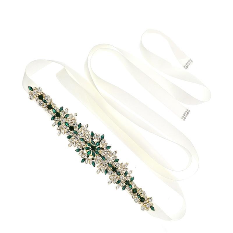 652F Shining Bridal Sash Belt  - مراجعة Bridal Sash Ribbon وسعره