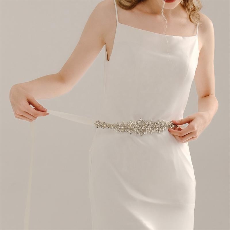 652F Shining Bridal Sash Belt  - مراجعة Bridal Sash Ribbon وسعره