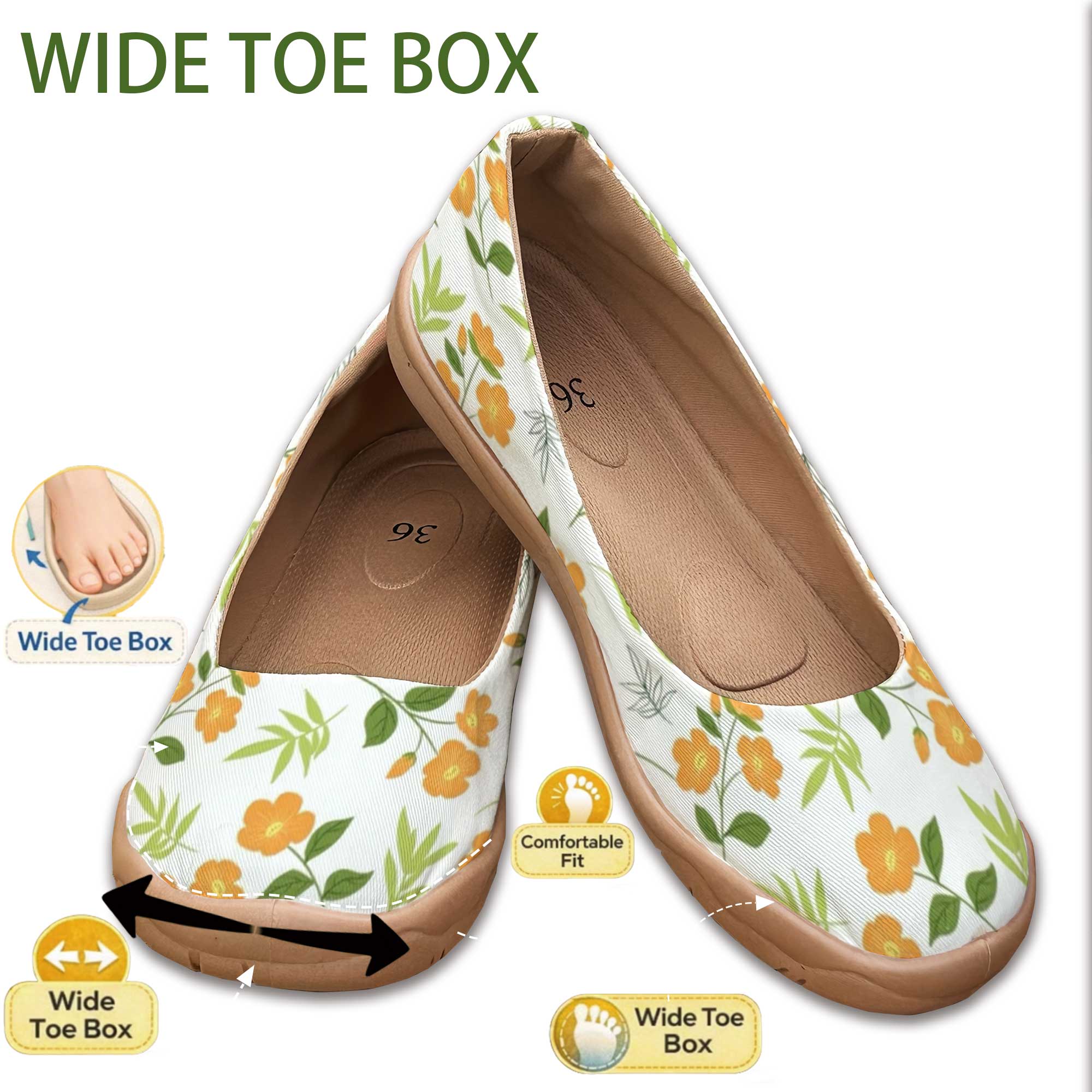 Good News for Wide Feet! Wide- - مراجعة Good Floral & Wedding Decor Supply وسعره