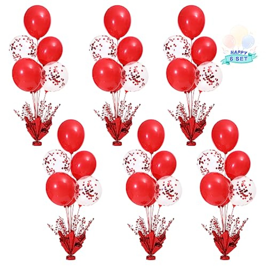 6 Set Christmas Table Balloons - مراجعة Confetti Balloon Set وسعره