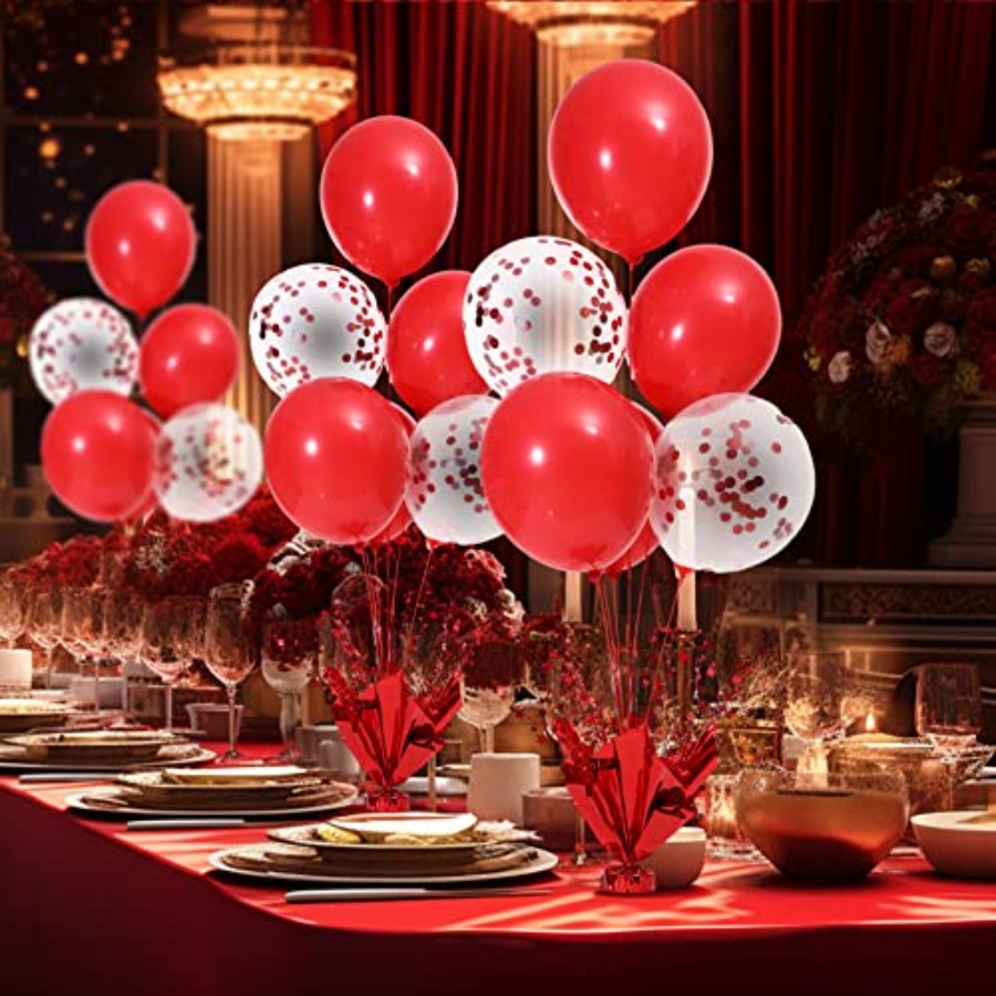 6 Set Christmas Table Balloons - مراجعة Confetti Balloon Set وسعره