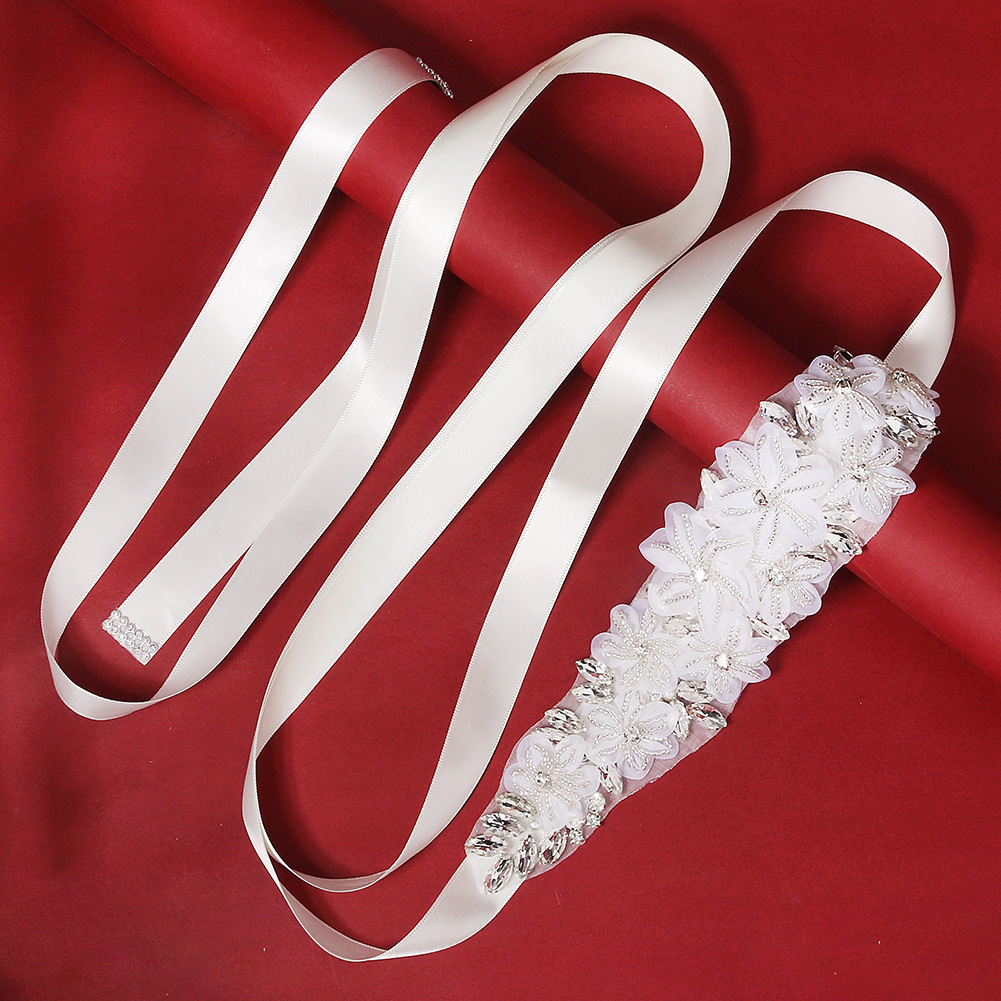Romantic 3D Floral Bridal Belt - مراجعة Bridal Sash Ribbon وسعره