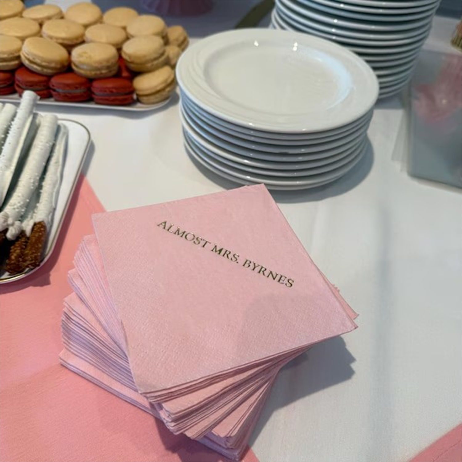 50pcs Custom Wedding Napkins I - مراجعة Supply Wedding Venue وسعره