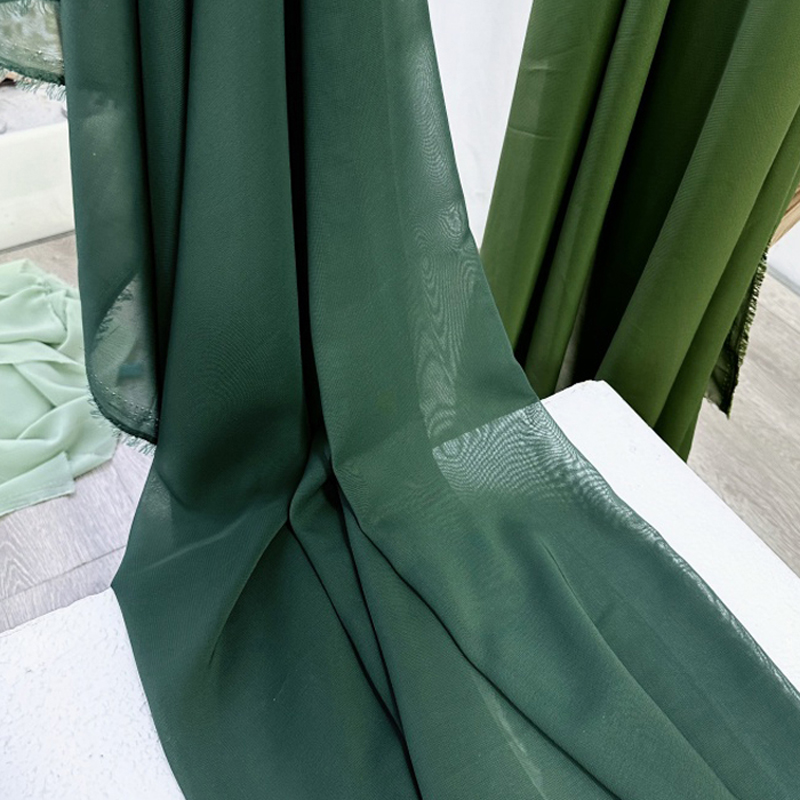 Olive Avocado Green Chiffon Fa - مراجعة Wedding Backdrop Curtain وسعره