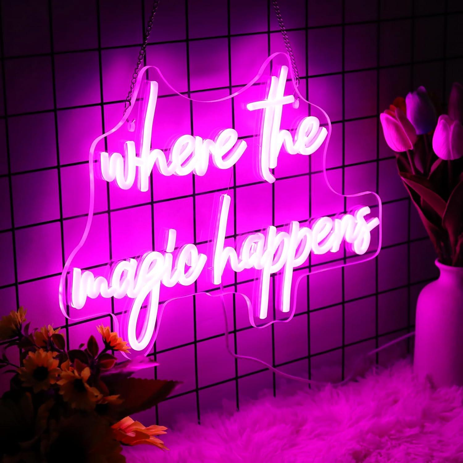 Where The Magic Happens Neon S - مراجعة Wedding Led وسعره