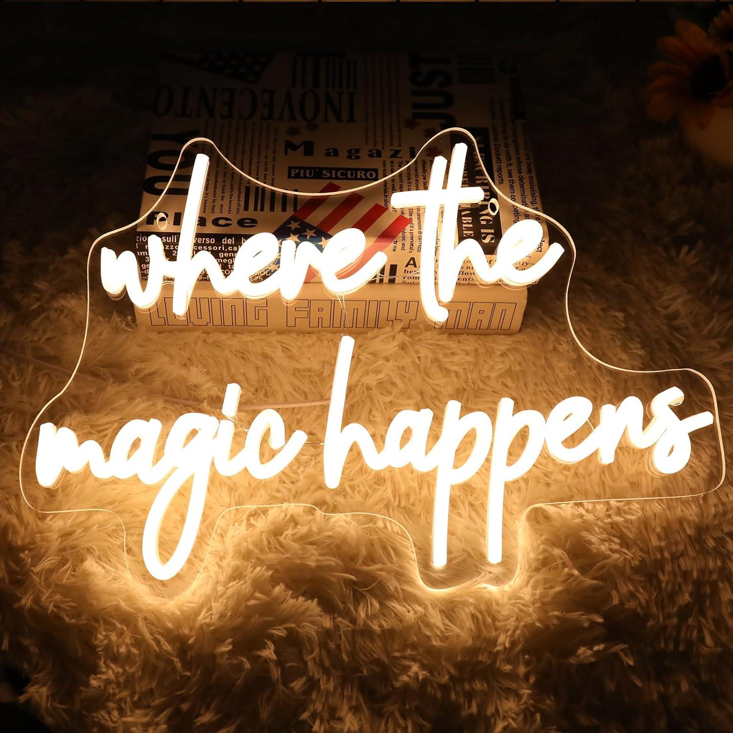 Where The Magic Happens Neon S - مراجعة Wedding Led وسعره