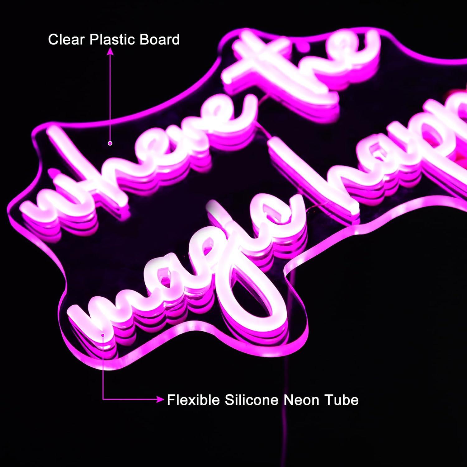 Where The Magic Happens Neon S - مراجعة Wedding Led وسعره