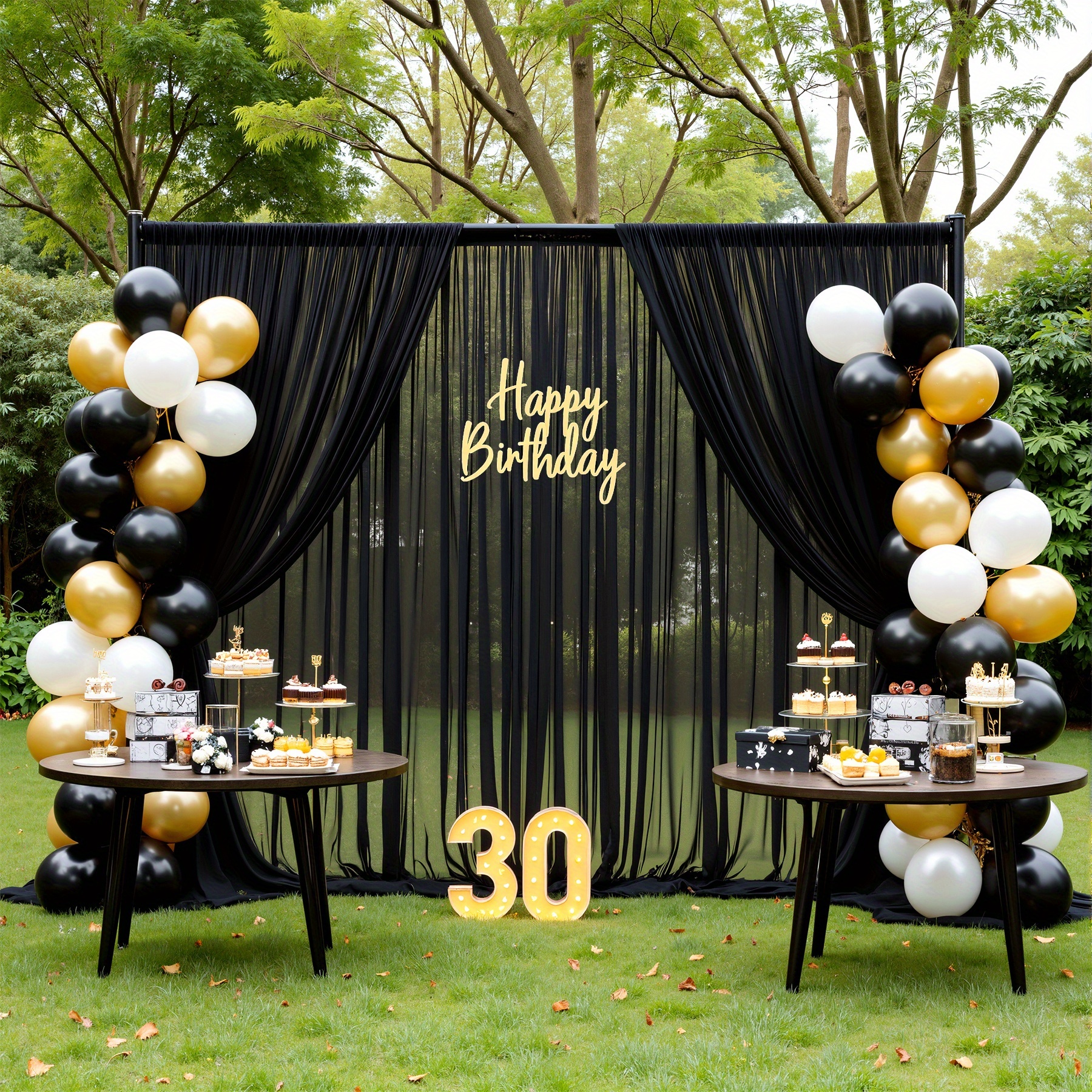 2pcs, 7.2x10ft Tulle Backdrop  - مراجعة Wedding Backdrop Curtain وسعره