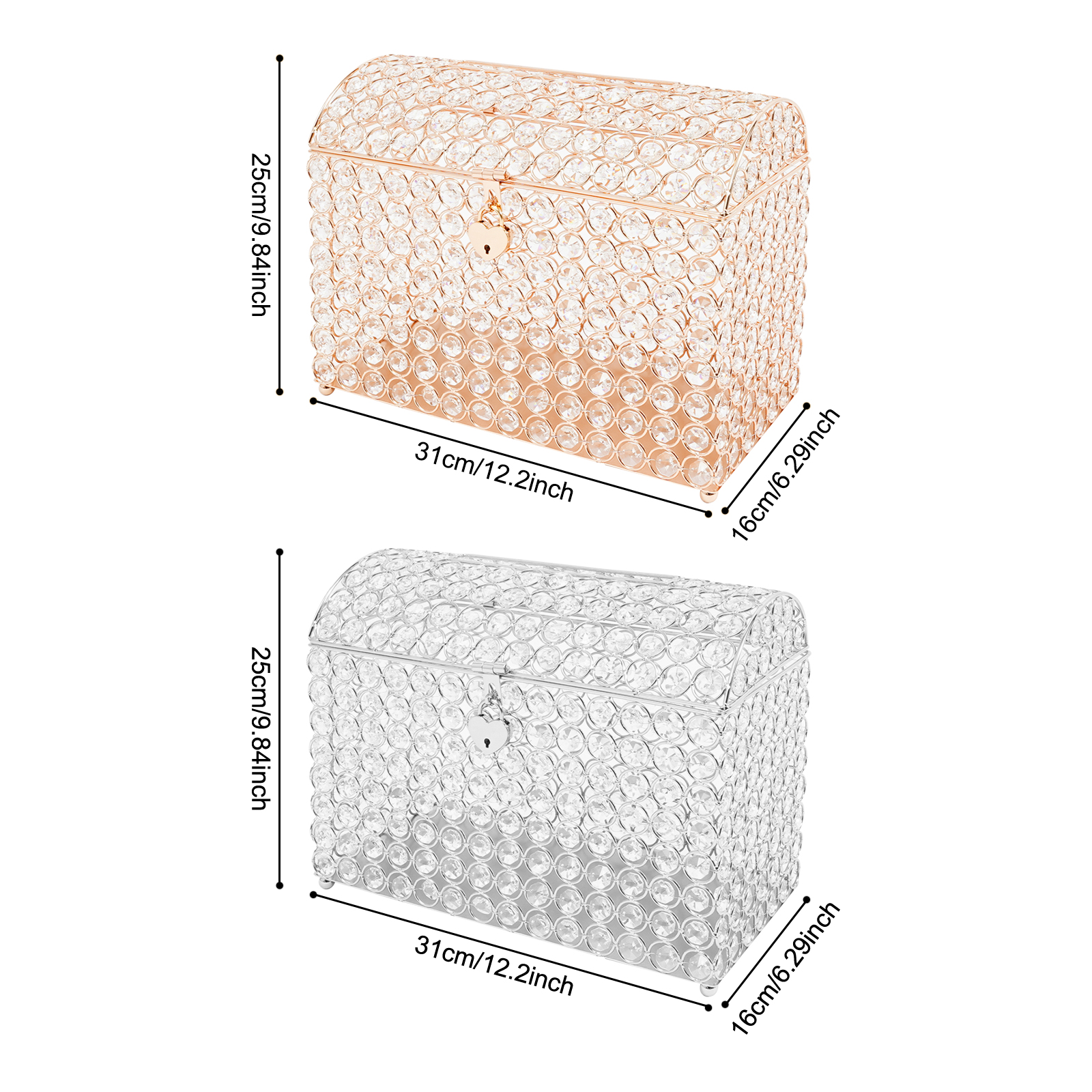 Wedding Card Box w/ Lock Weddi - مراجعة Wedding Supply Business وسعره