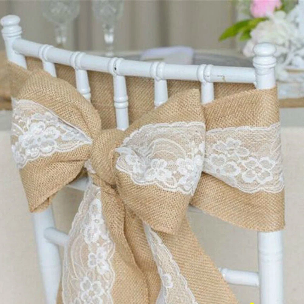 10PC Linen Chair Back Decorati - مراجعة Supply Wedding Venue وسعره