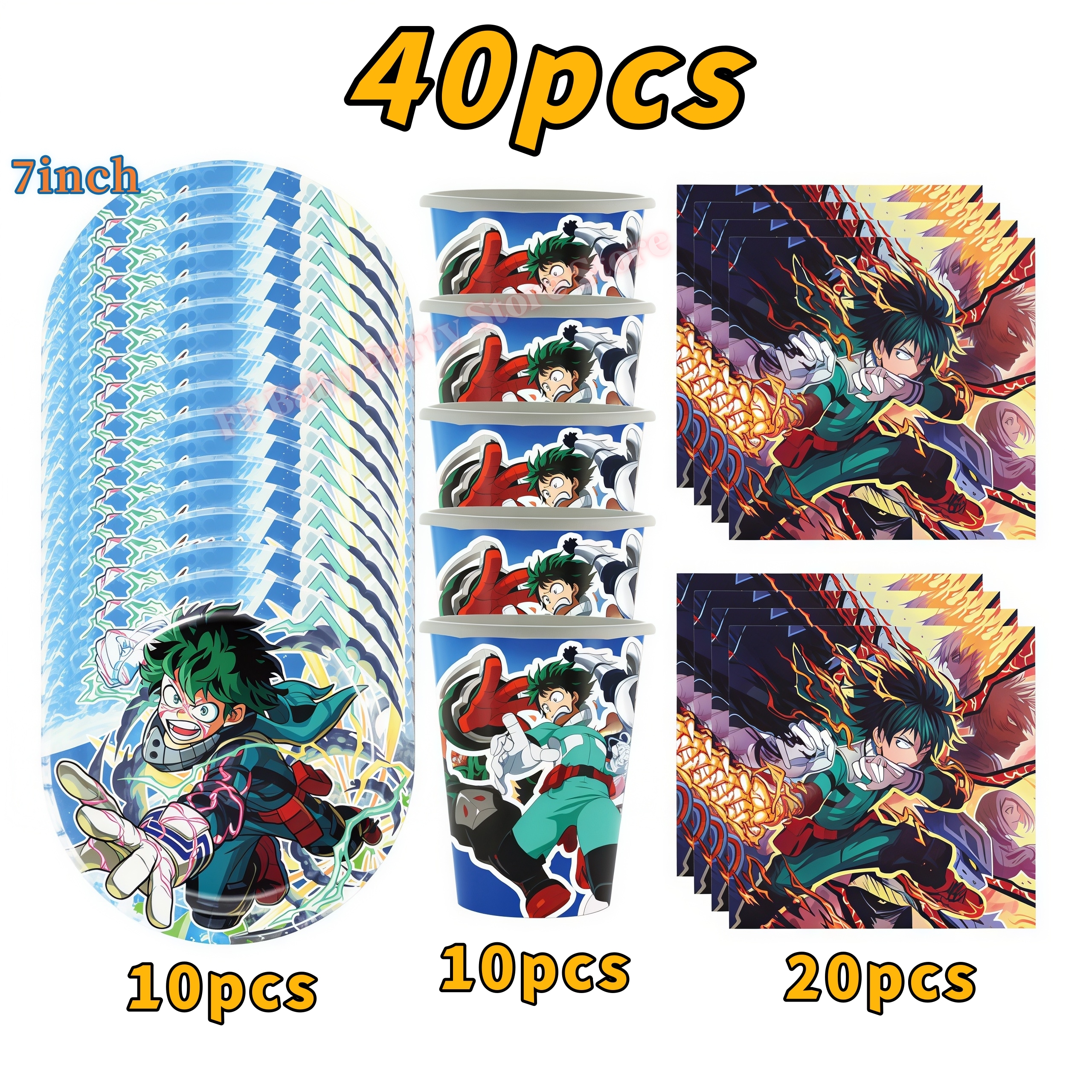 My Heroed Academia Birthday Pa - مراجعة Confetti Balloon Set وسعره